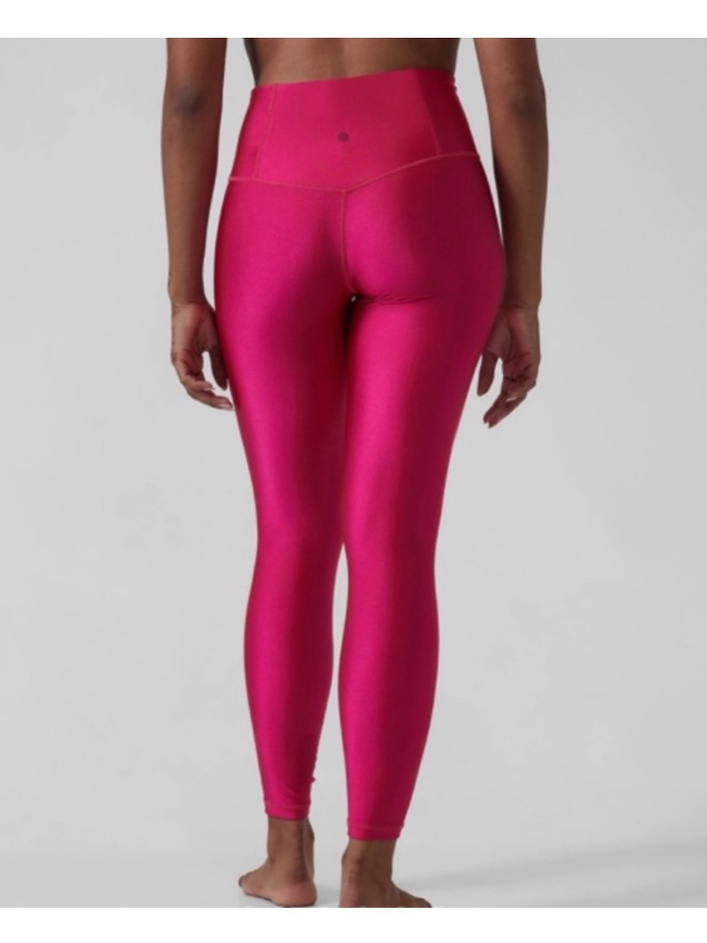 Athleta Women's Elation Shine Tight High-Rise Pink Leggings Size Small Petite